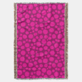 Pink-Polka-Punkt Decke (Vorderseite Vertikal)