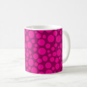 Pink-Polka-Punkt Kaffeetasse (VorderseiteRechts)