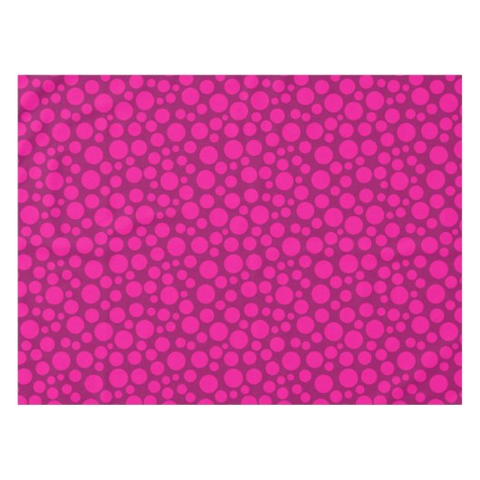 Pink-Polka-Punkt Tischdecke (Vorderseite (Horizontal))
