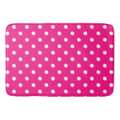 Pink-Polka-Punkte Badematte (Vorderseite)