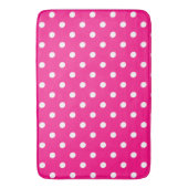Pink-Polka-Punkte Badematte (Vorderseite Vertikal)