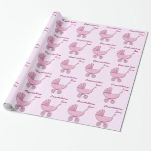 Pink-Polka-Punkte Geschenkpapier