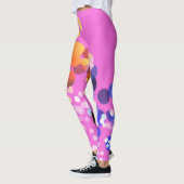 Pink-Polka-Punkte Leggings (Links)