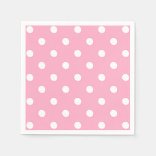 Pink-Polka-Punkte Serviette