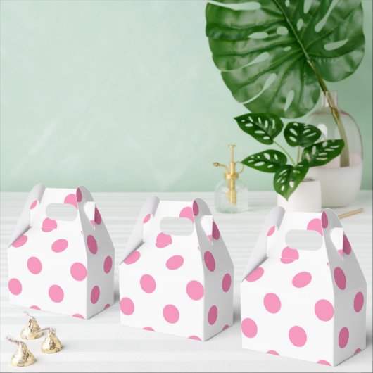 Pink-Polka-Punktmuster Geschenkschachtel (Zahlreiche)