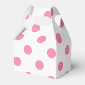 Pink-Polka-Punktmuster Geschenkschachtel (Rückseite)