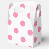 Pink-Polka-Punktmuster Geschenkschachtel (Geöffnet)
