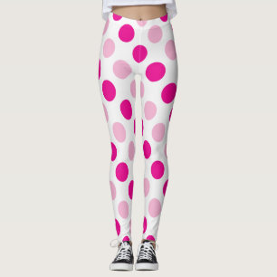 Pink-Polka-Punktmuster Leggings