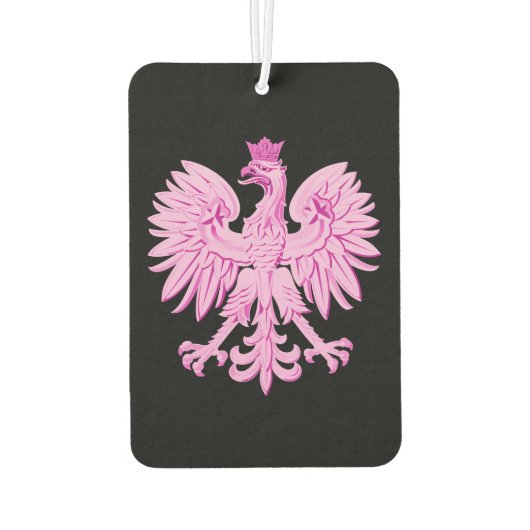 Pink Polnischer Adlermagnet Autolufterfrischer (Rückseite)