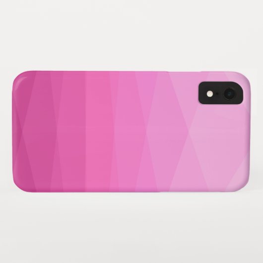 Pink Polygonal Case-Mate iPhone Hülle (Rückseite (Horizontal))