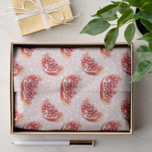 Pink Pomegranat (Design 84 Pink Serie) Seidenpapier (Geschenk)