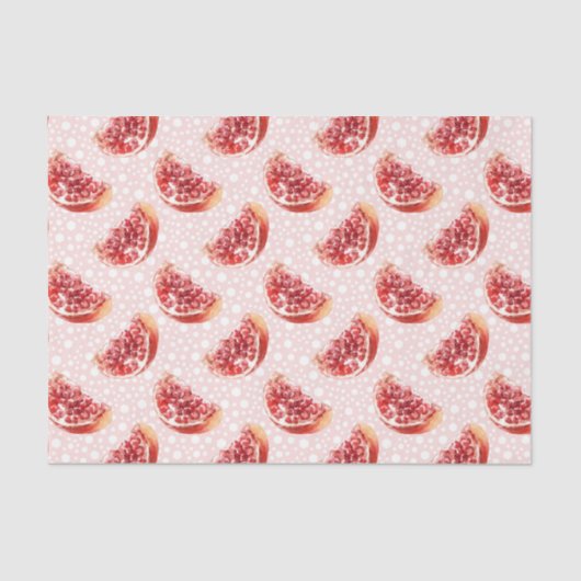 Pink Pomegranat (Design 84 Pink Serie) Seidenpapier (Vorderseite)