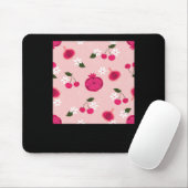 Pink Pomegranate Fruchtkirsche Floral Daisy Sticke Mousepad (Mit Mouse)