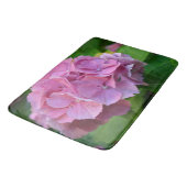 Pink Pompom Hydrangea Hortensia Blume Badematte (Schrägansicht)