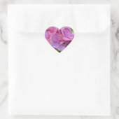 Pink Pompom Hydrangea Hortensia Blume Herz-Aufkleber (Tasche)
