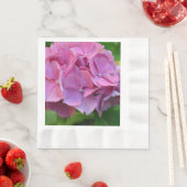 Pink Pompom Hydrangea Hortensia Blume Serviette (Beispiel)