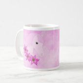 Pink Pony & Blume Tasse (Vorderseite Links)