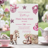 Pink Pony Partys Cowgirl Feier Geburtstag Einladung