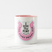 Pink Pony Pedal Pub Indy - I Rode the Pony Zweifarbige Tasse (Mittel)