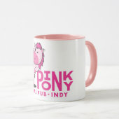 Pink Pony Pedal Pub Indy Tasse (VorderseiteRechts)