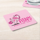Pink Pony Pedal Pub - Rosa Untersetzer (angewinkelt)
