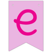 Pink Pony Unicorn Bunting Banner for Baby Shower (Zweite Fahne)