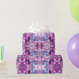 Pink Pony Unicorp Wrapping Paper Geschenkpapier
