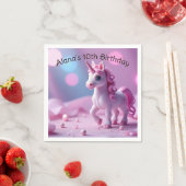 Pink Pony Unicorro Papier Napkins Serviette (Beispiel)