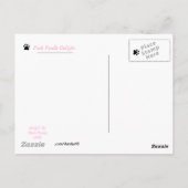 Pink Poodle Delikatesse Postkarte (Rückseite)