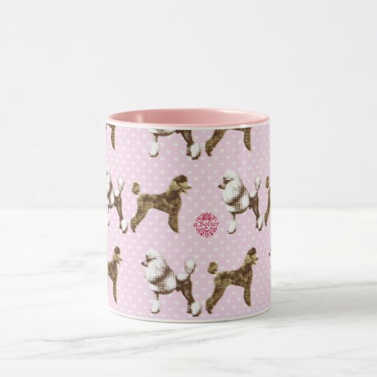 pink poodle design tasse (Zentrum)
