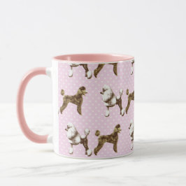 pink poodle design   tasse