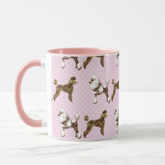 pink poodle design tasse (Links)