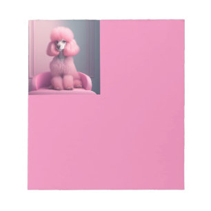 PINK POODLE DOG SCHRIFTPAD STATIONARY NOTIZBLOCK