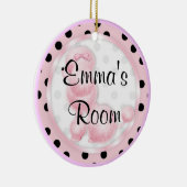 Pink Poodle Door Hanger Ornament (Rechts)