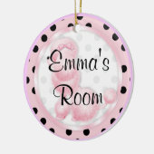 Pink Poodle Door Hanger Ornament (Links)