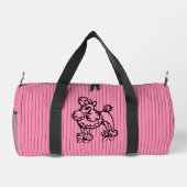 Pink  Poodle Duffel Bag Duffle Bag (Rückseite)