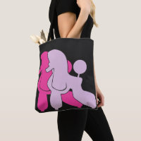 Pink Poodle - ein Paar moderne Illustration