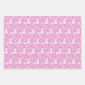 Pink Poodle Geschenkpapier Set (Vorderseite 2)