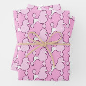 Pink Poodle Geschenkpapier Set (Beispiel)