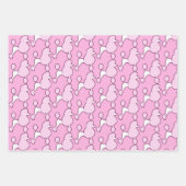 Pink Poodle Geschenkpapier Set (Vorderseite)