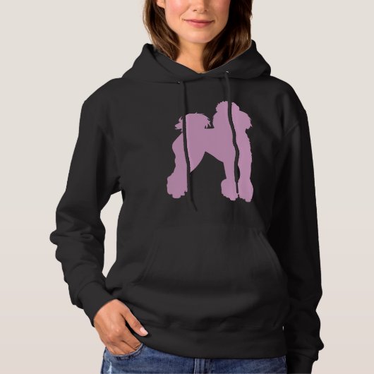 Pink Poodle Hoodie (Vorderseite)