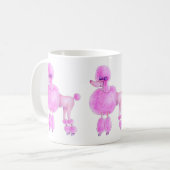 Pink Poodle Hundefibel Tasse (Vorderseite Links)