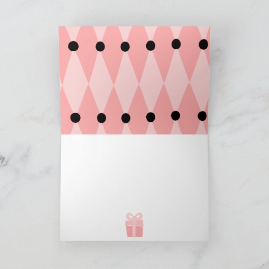 Pink Poodle Karte (Innenseite)