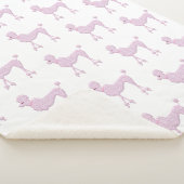 Pink Poodle Lace Retro Vintag Girl Hübsch Sherpadecke (3/4)