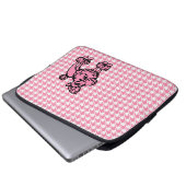 Pink Poodle Laptop Sleeve (Vorne Knopf)