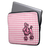 Pink Poodle Laptop Sleeve (Vorderseite Links)