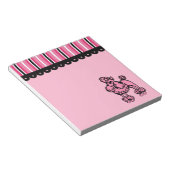Pink Poodle Notepad Notizblock (angewinkelt)