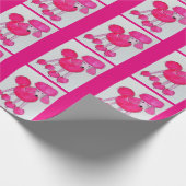 Pink Poodle Packpapier (Ecke)