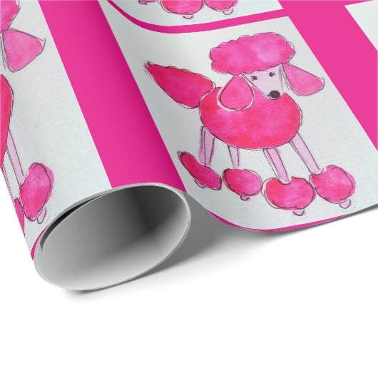 Pink Poodle Packpapier (Rolleneckpunkt)