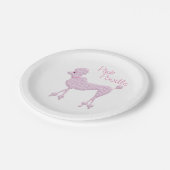Pink Poodle Paper Teller (Schrägansicht)
